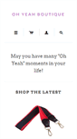 Mobile Screenshot of ohyeahboutique.com